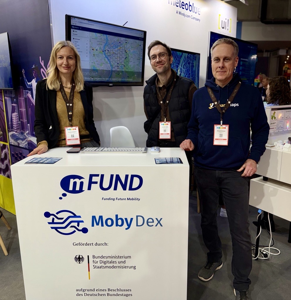Our team at the Moby Dex booth.